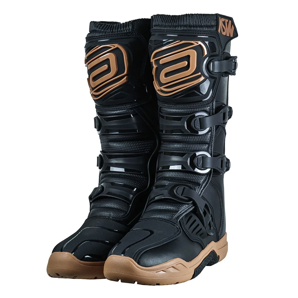 Bota ASW Image Enduro Preto/Marrom - Spinelli Motos Boutique